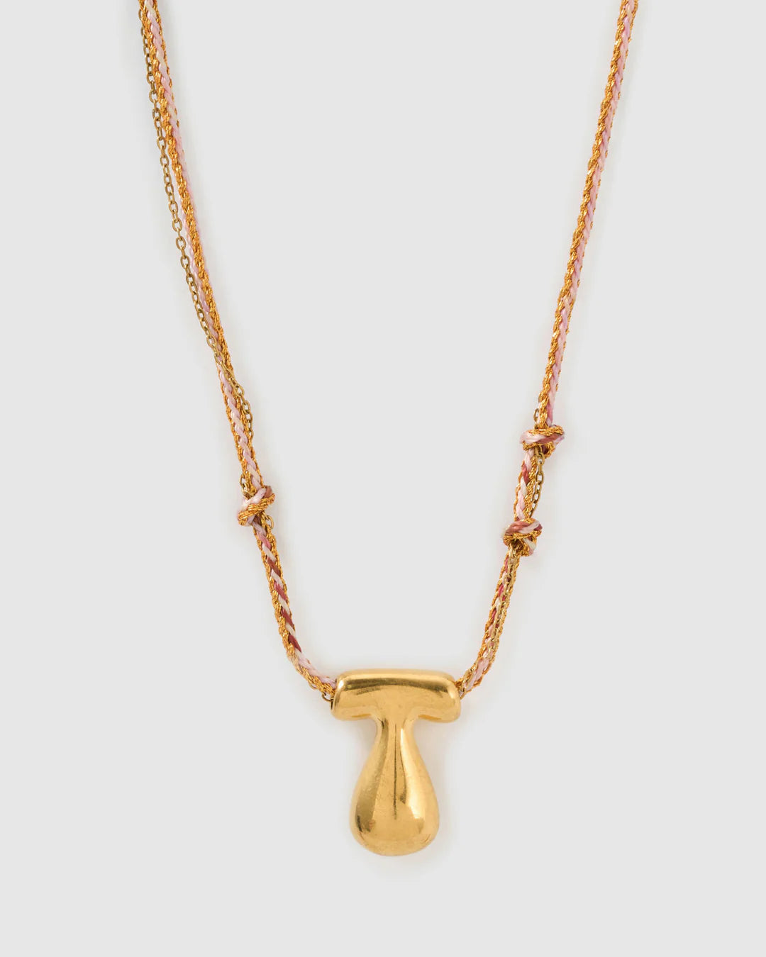 PRE ORDER Bubble Letter Necklace Blush