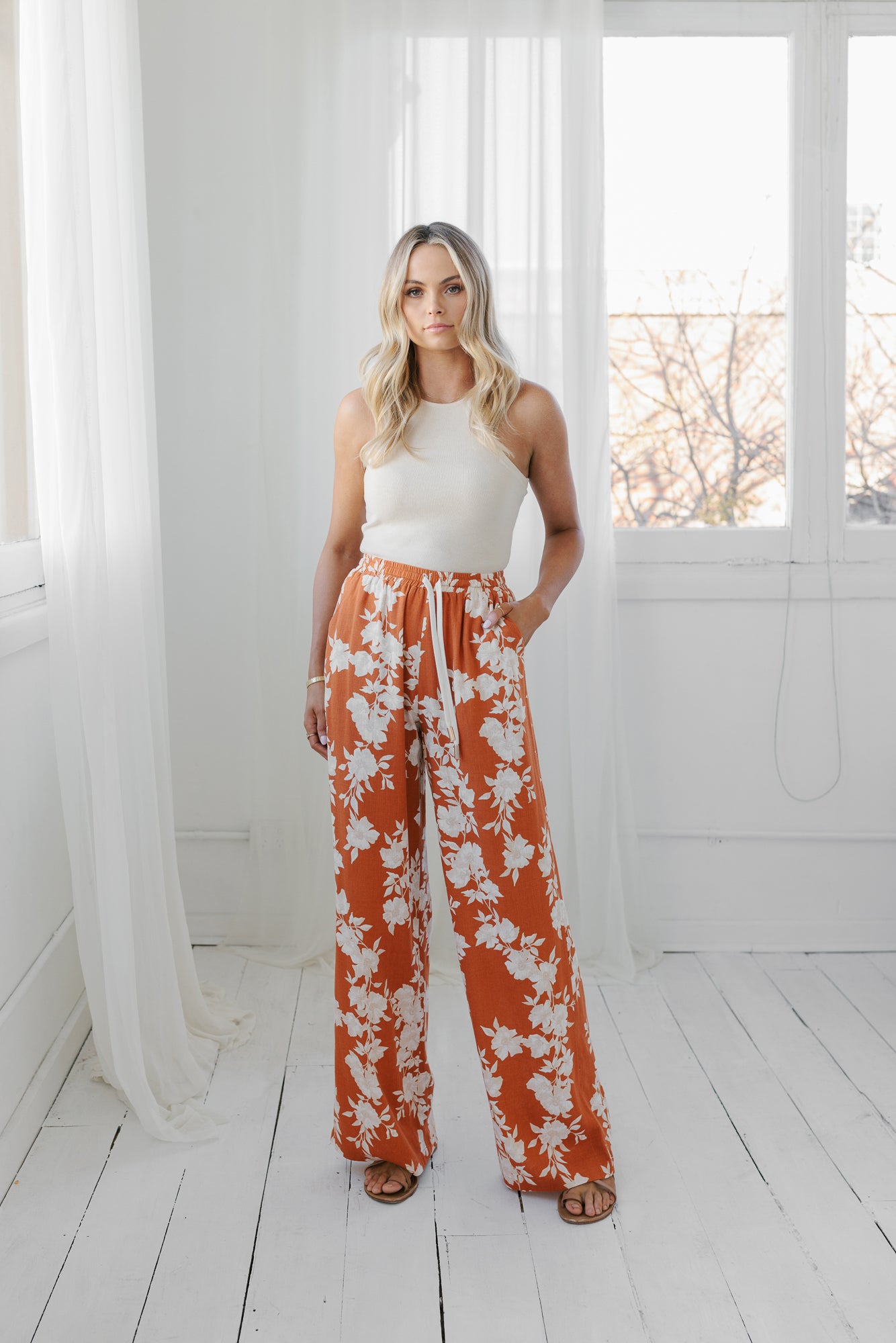 Citta Pants Auburn Floral