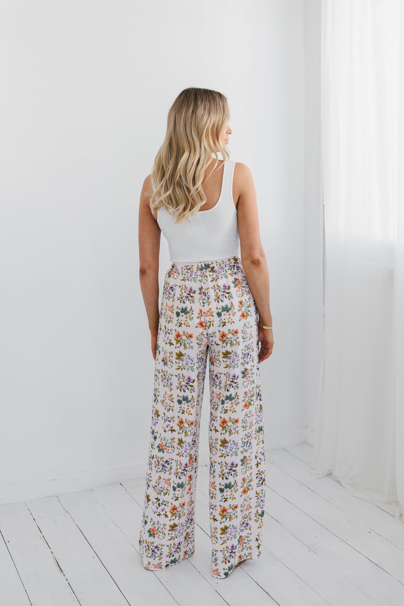 Citta Pants - Floral Tile Print