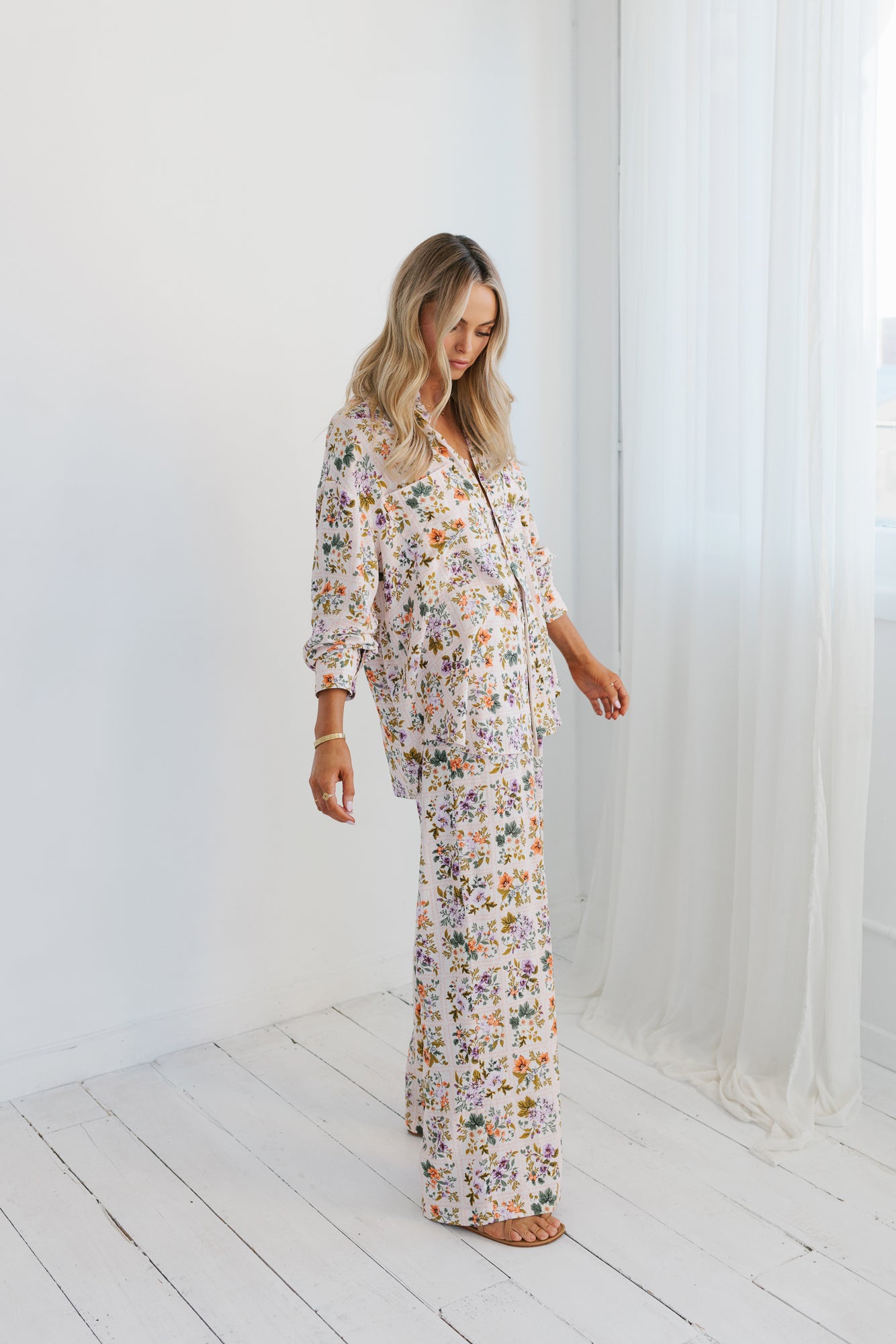 Citta Pants - Floral Tile Print