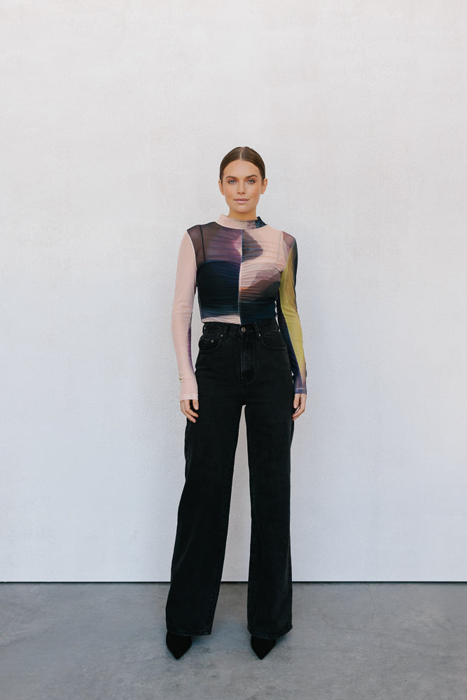 Rachel Jeans - Black Washed Denim