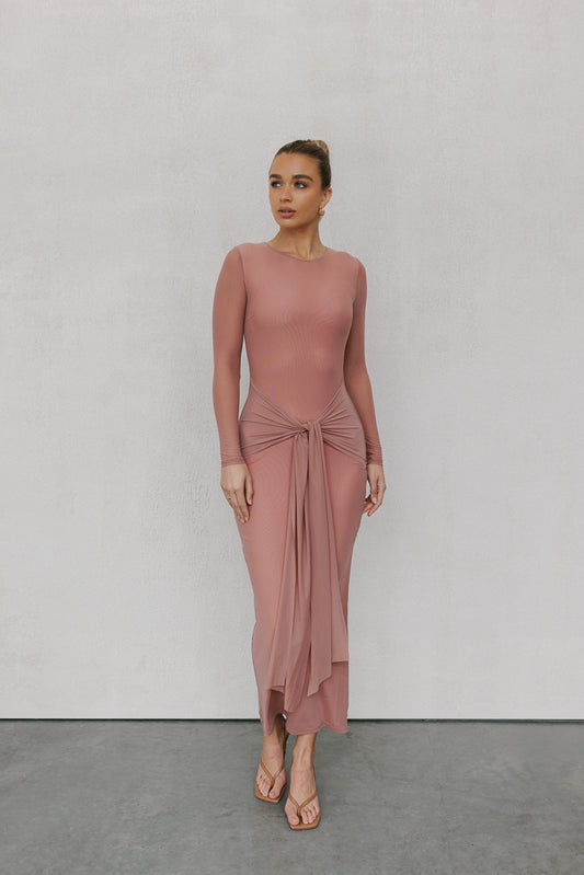 Bobbi Maxi Dress - Rose Mesh