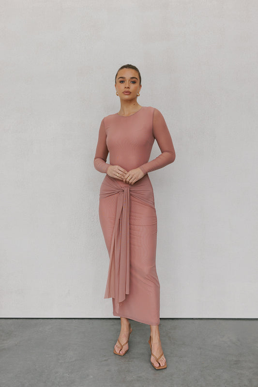 Bobbi Maxi Dress - Rose Mesh