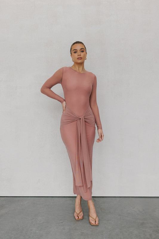 Bobbi Maxi Dress - Rose Mesh