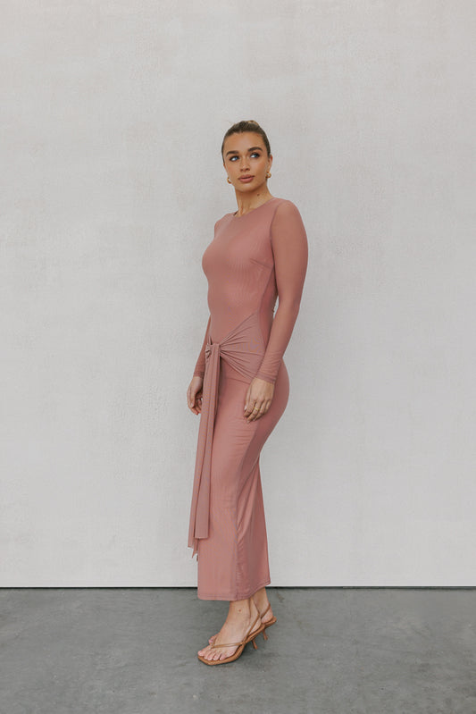 Bobbi Maxi Dress - Rose Mesh