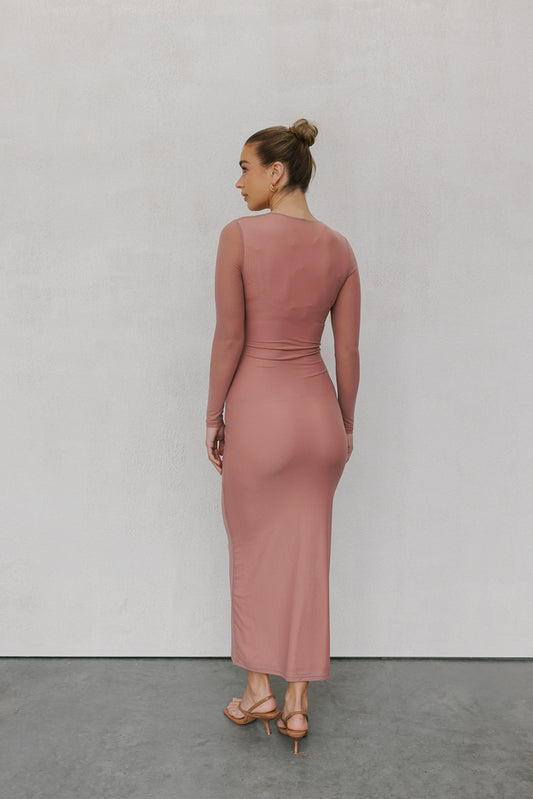 Bobbi Maxi Dress - Rose Mesh