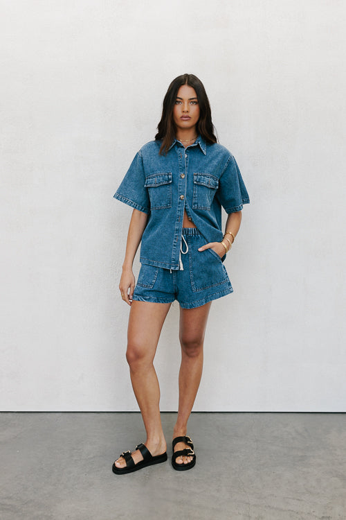 Brittanie Set - Blue Denim