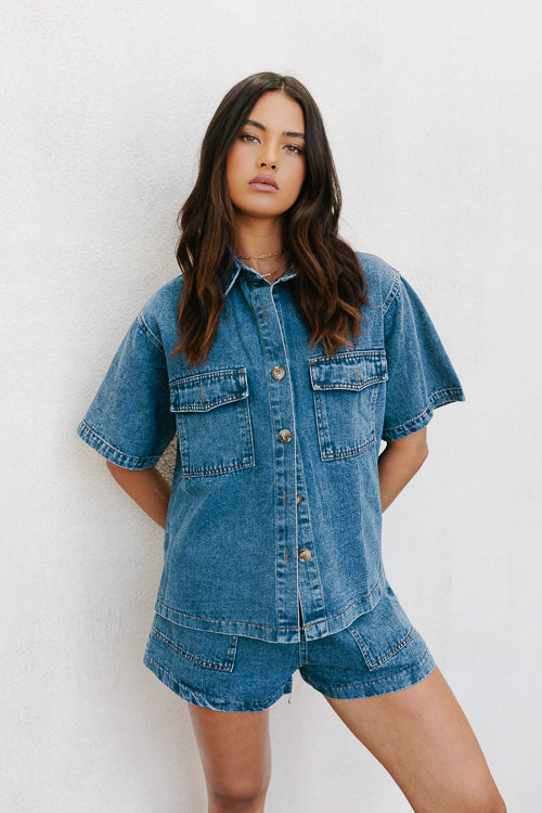 Brittanie Set - Blue Denim