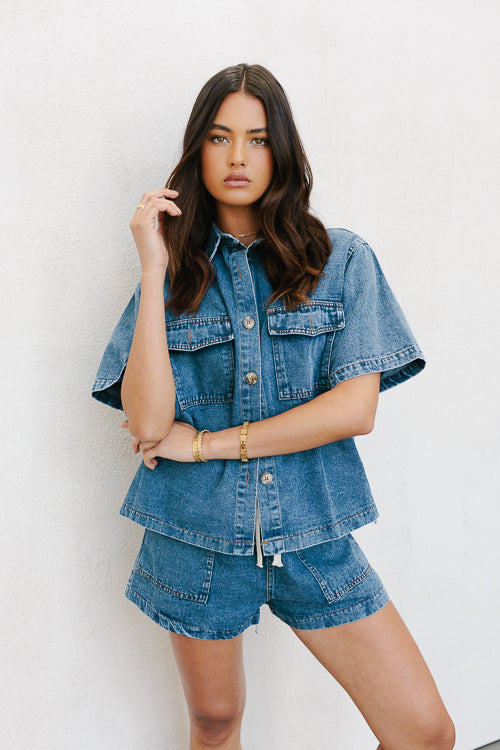 Brittanie Set - Blue Denim