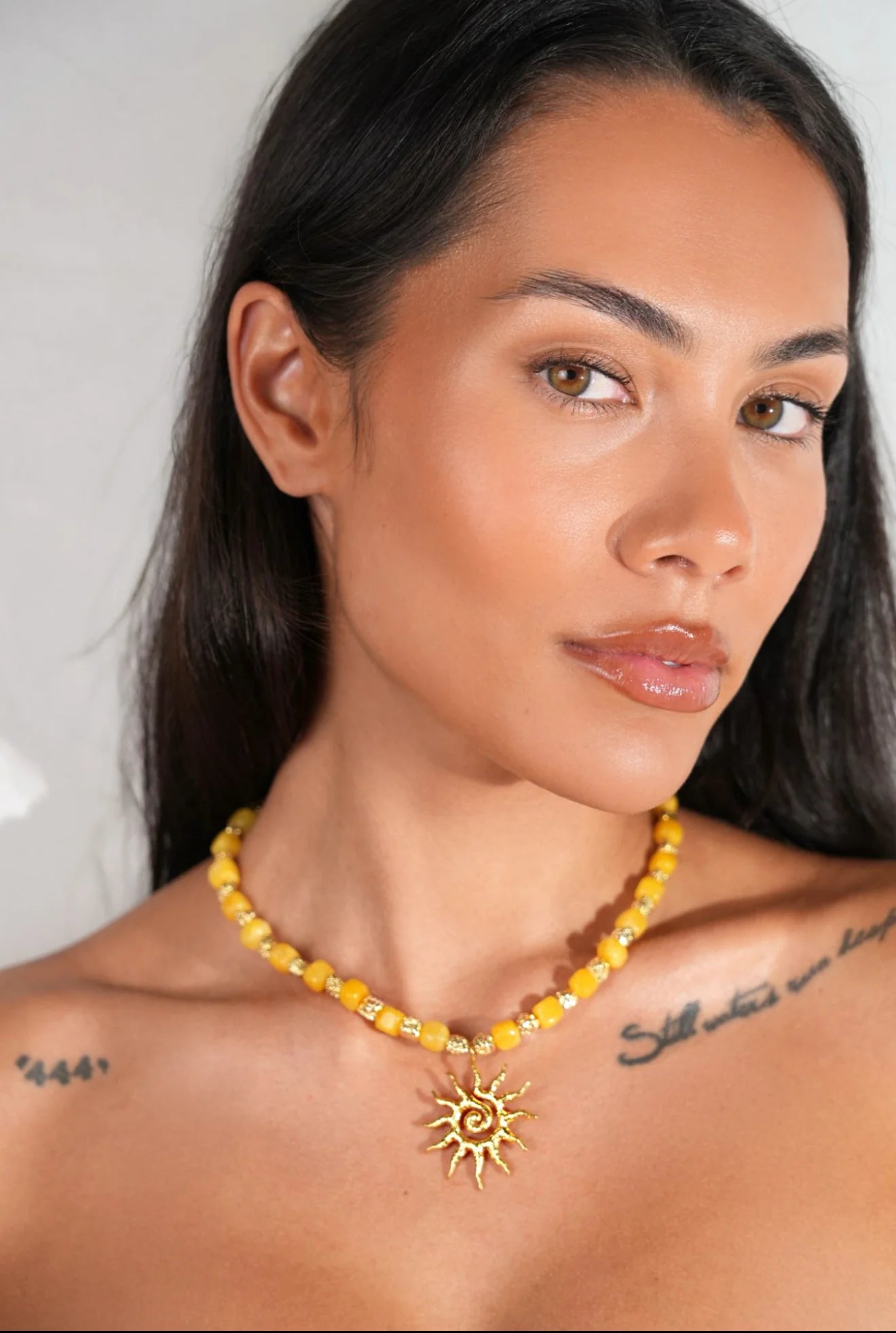 Liora Necklace Gold Sun