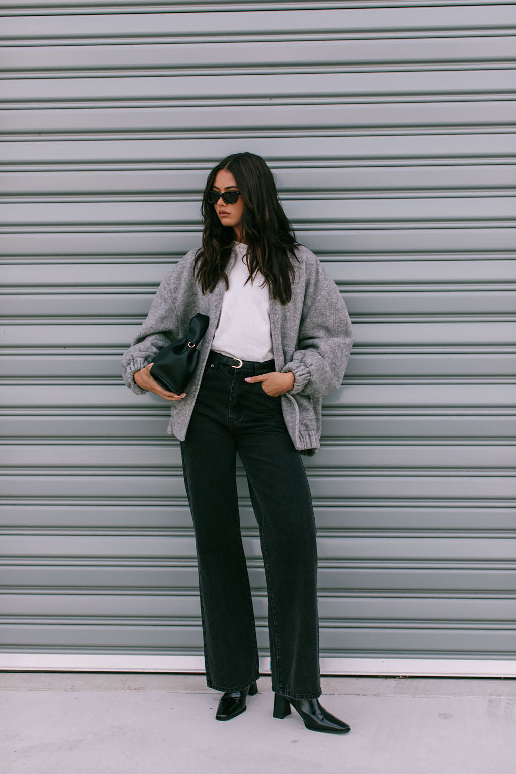 Tully Bomber Jacket - Grey