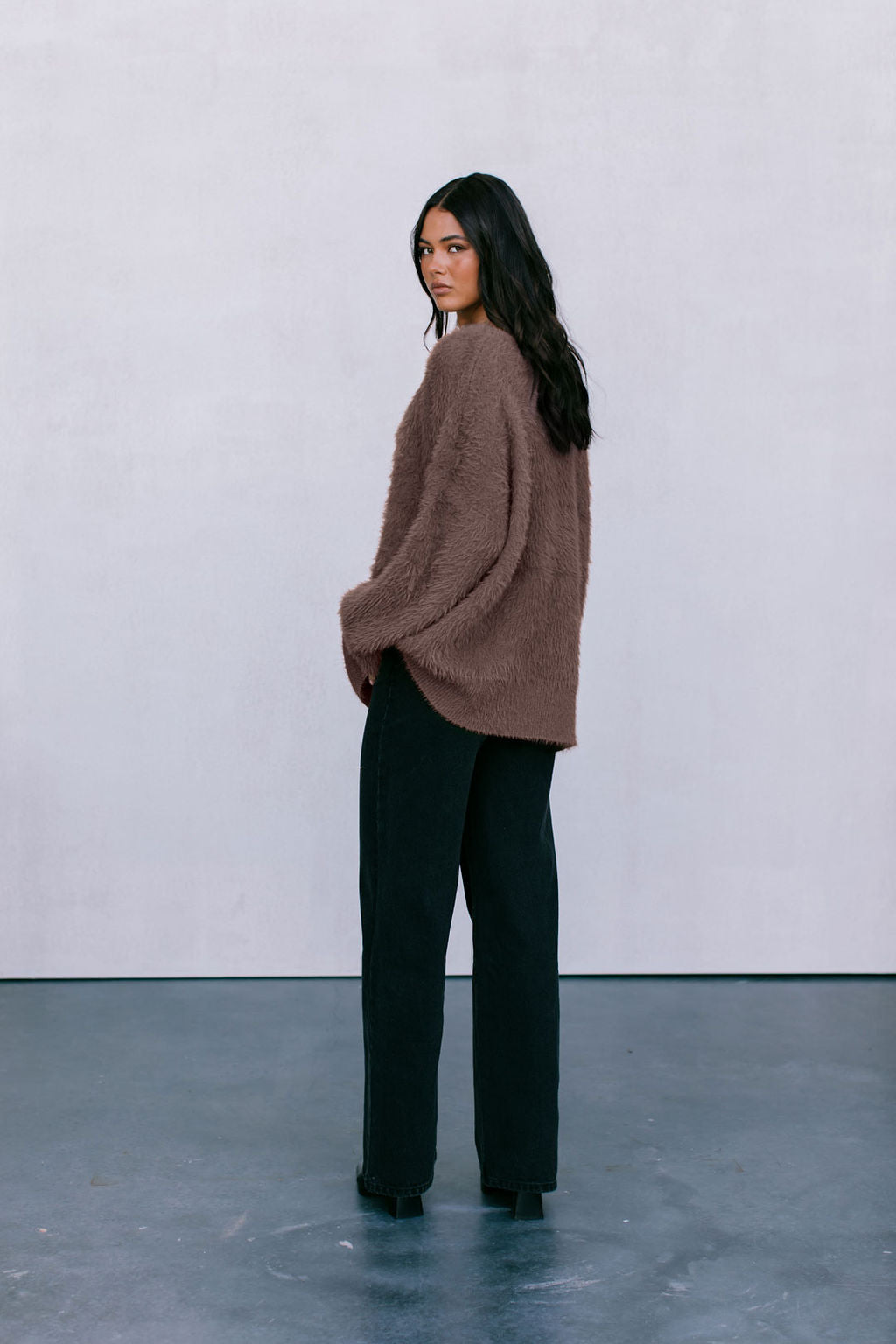Willow Knit Jumper - Chocolate Brown