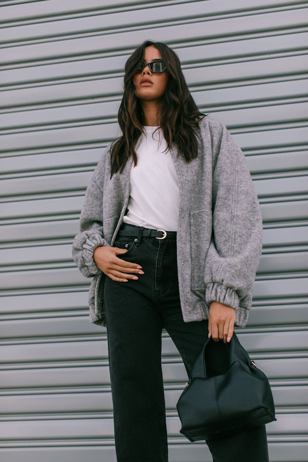 Tully Bomber Jacket - Grey