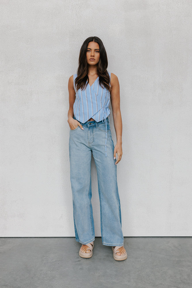 Calie Top Blue