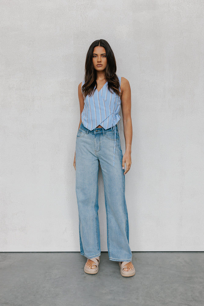 Calie Top Blue