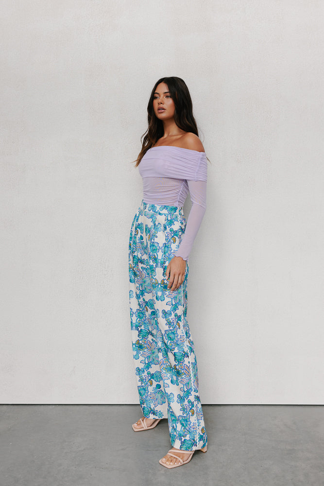 Sempre Pants - Cobalt Floral