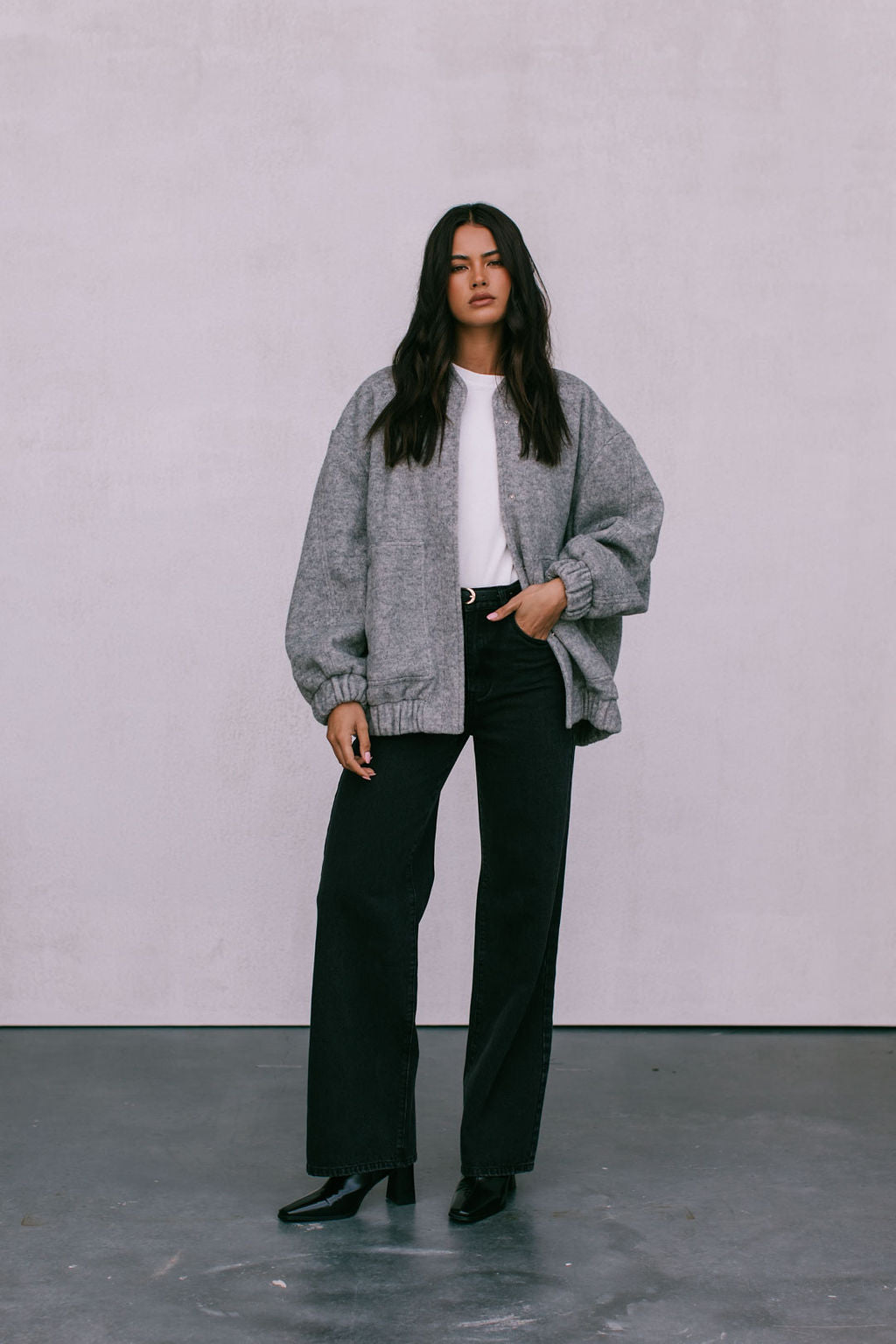 Tully Bomber Jacket - Grey