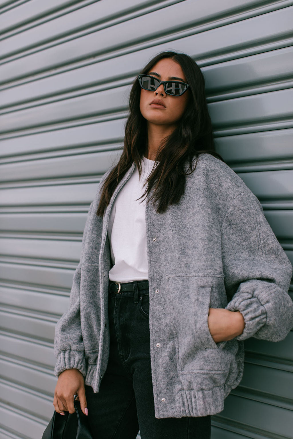 Tully Bomber Jacket - Grey