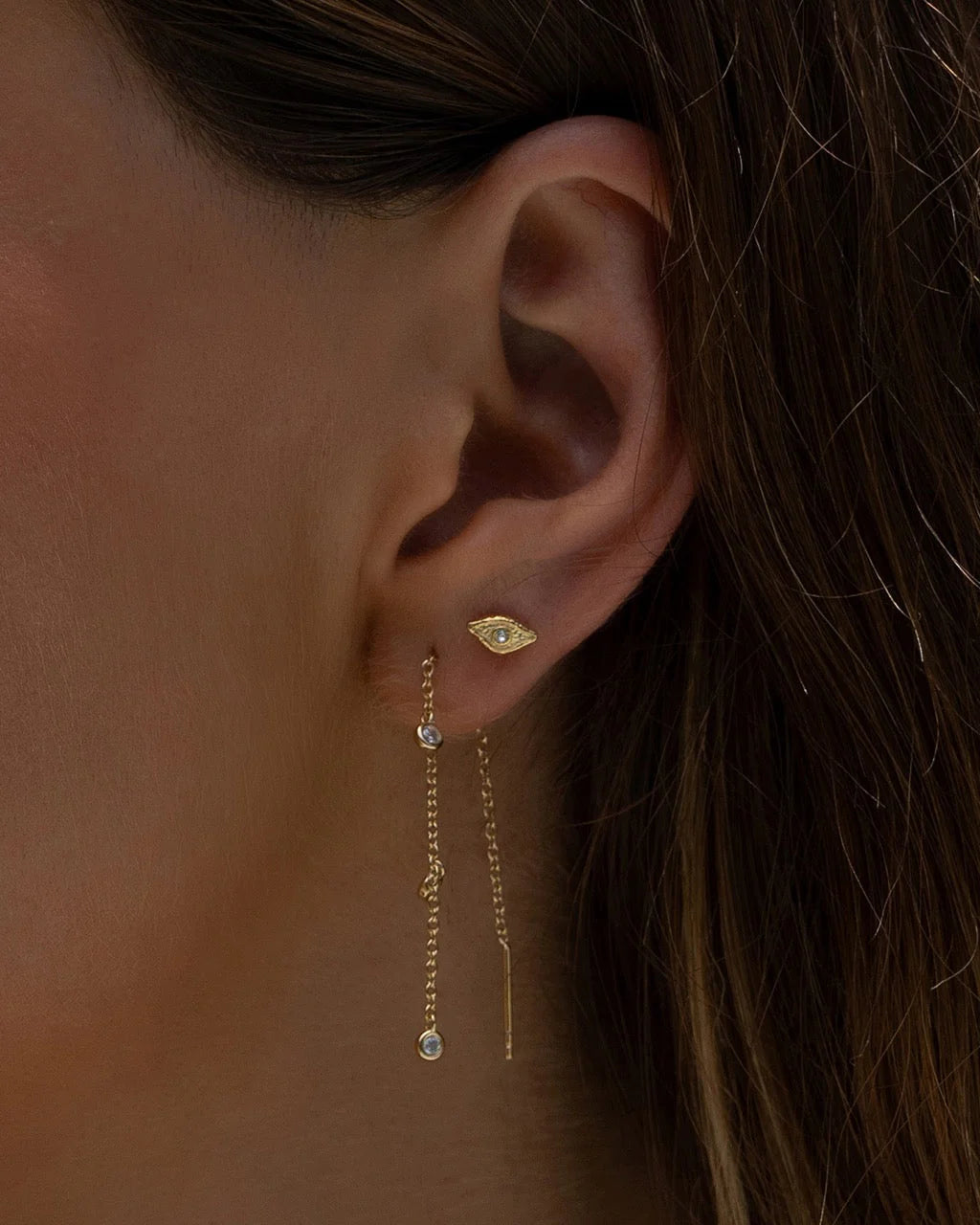 Serpent Earrings Gold