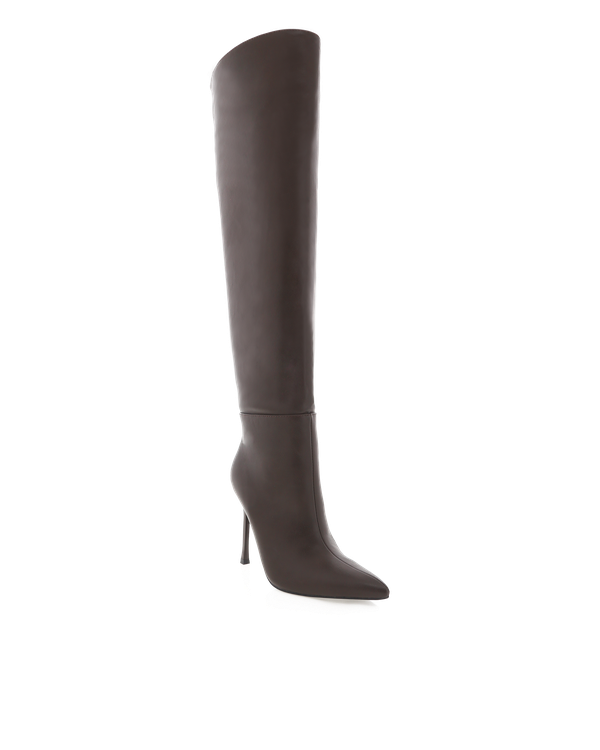 Rosella Knee-high Boots - Dark Chocolate Brown