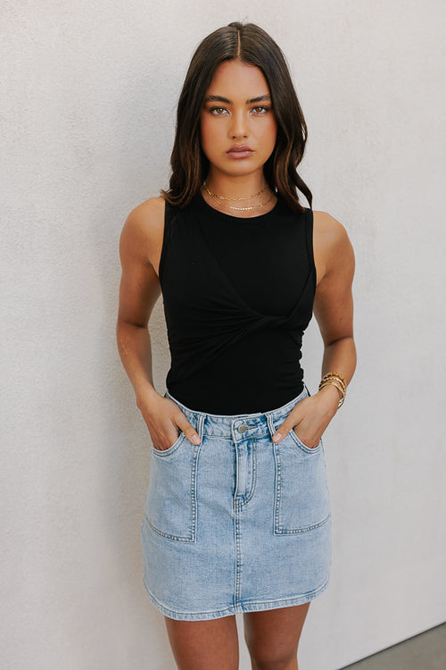 Xanna Skirt Light Blue Denim