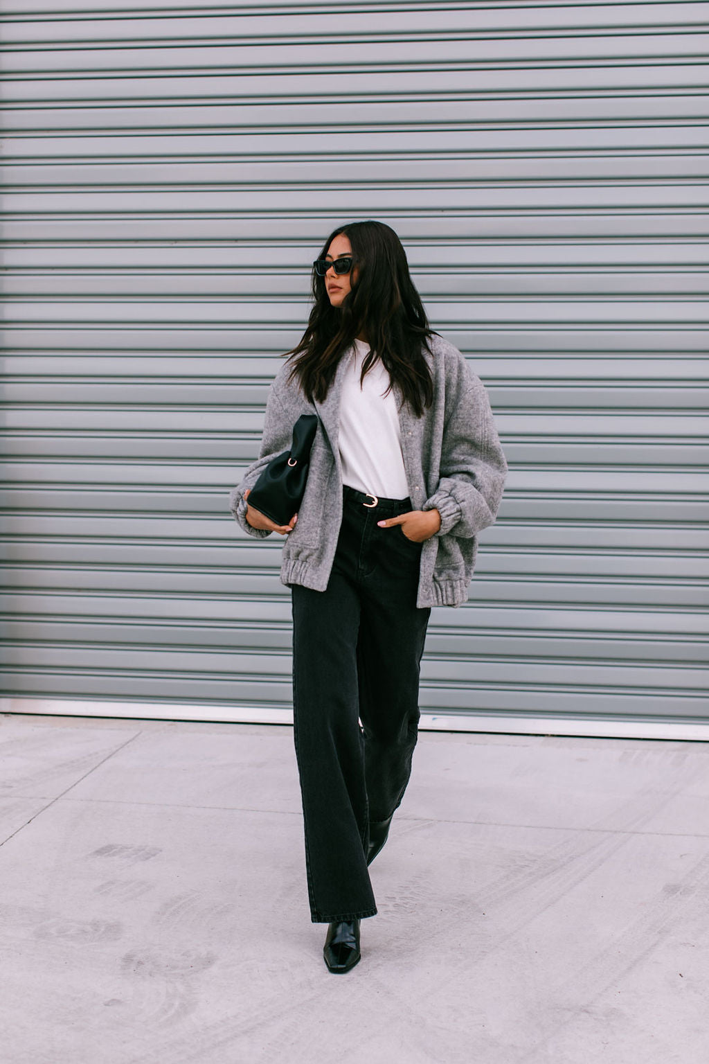 Tully Bomber Jacket - Grey