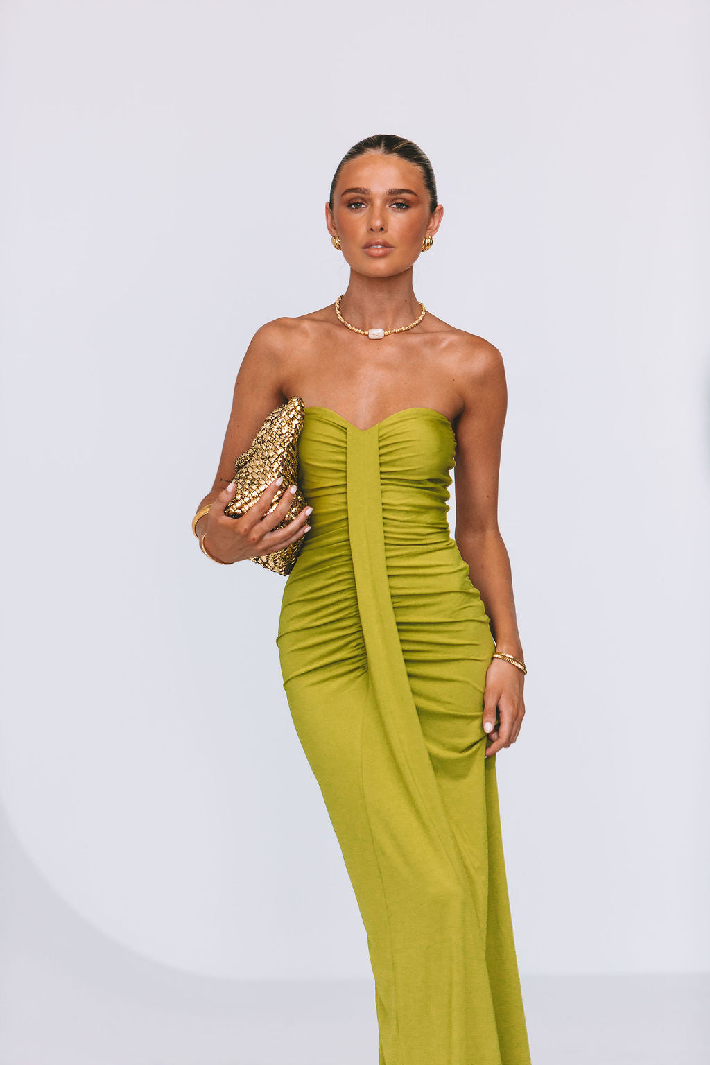 Nicole Maxi Dress Olive