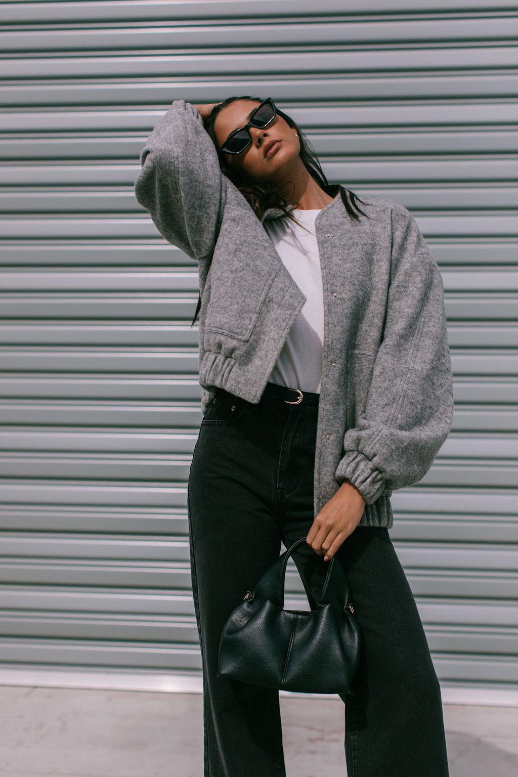 Tully Bomber Jacket - Grey