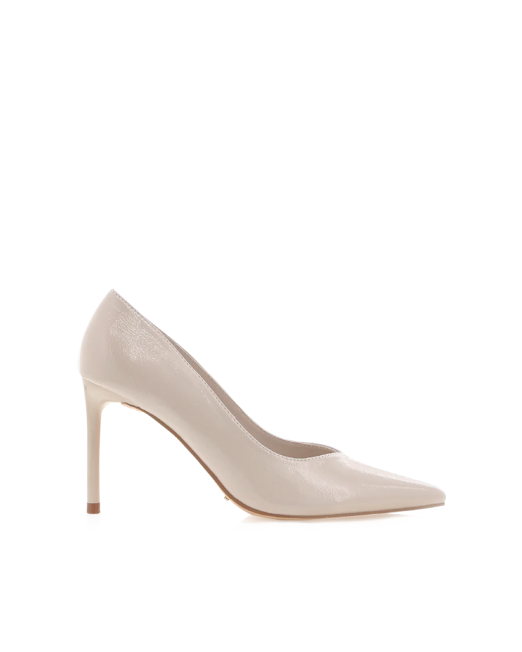 Fabiola Stiletto Heels - Bone Crinkle Patent