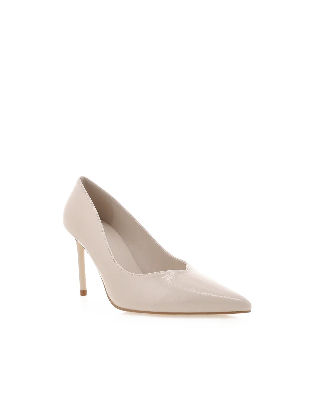 Fabiola Stiletto Heels - Bone Crinkle Patent