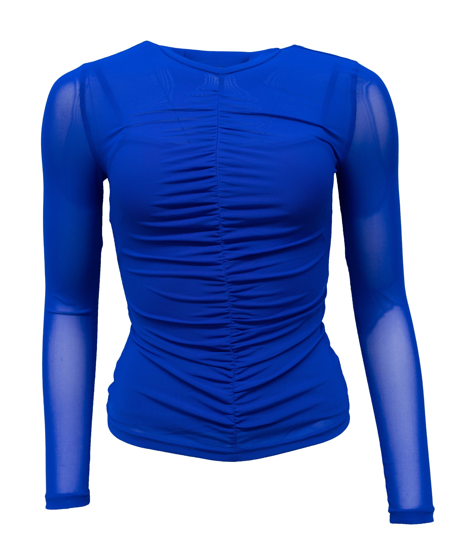Finn Long-sleeve Top - Cobalt Blue Mesh
