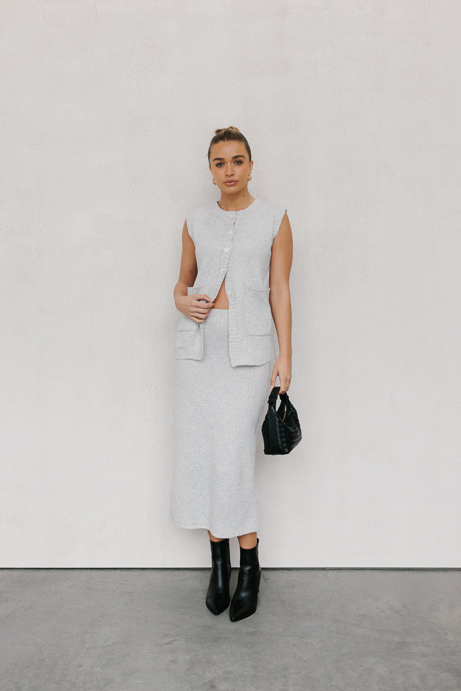 Chase Knit Set Ice Grey Marle