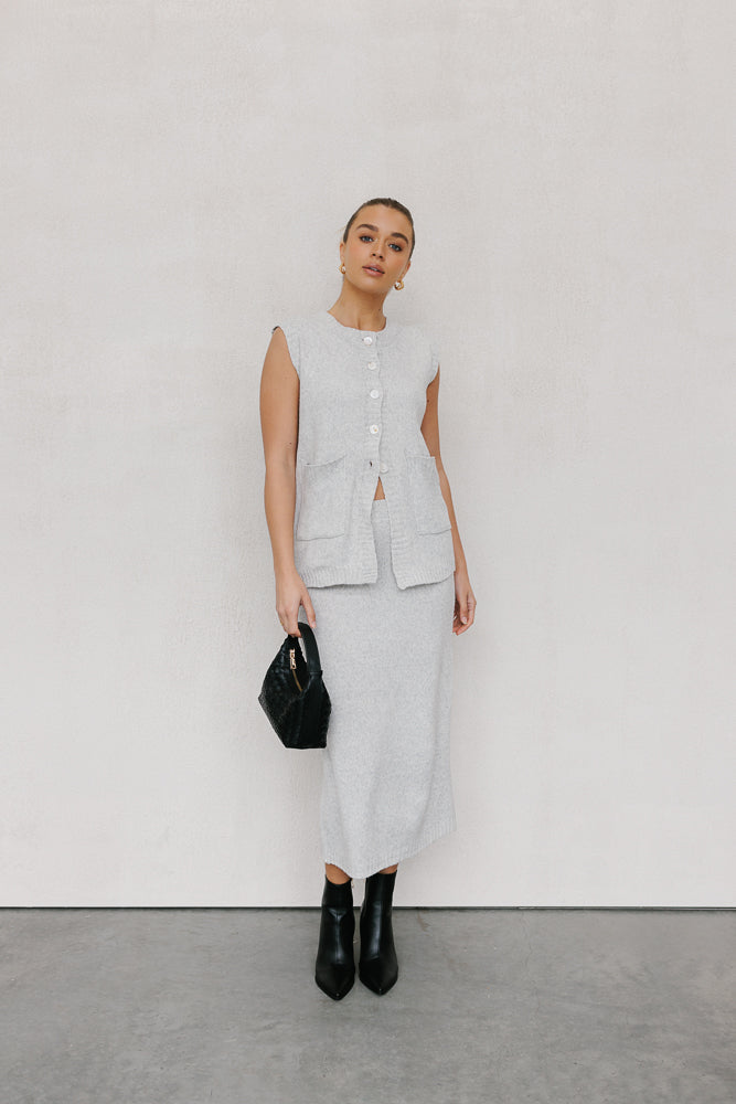 Chase Knit Set Ice Grey Marle