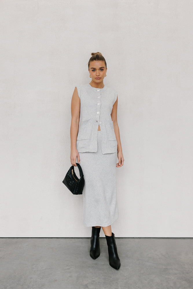 Chase Knit Set Ice Grey Marle