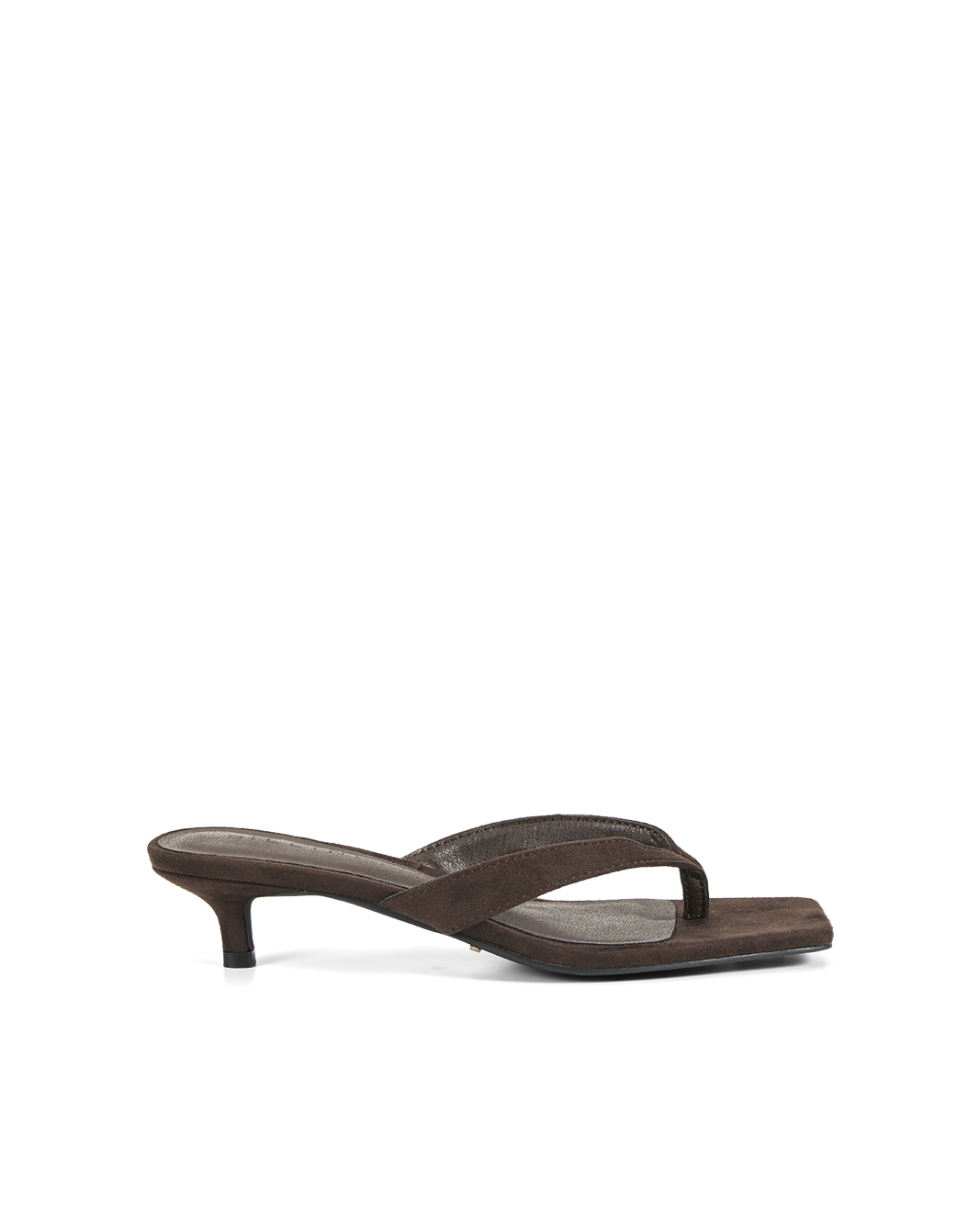 Heloise Heel Dark Chocolate Suede