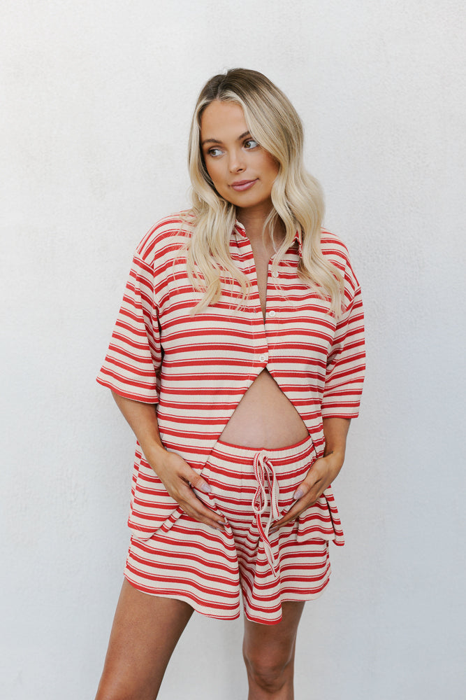Madeline Set Red Stripe