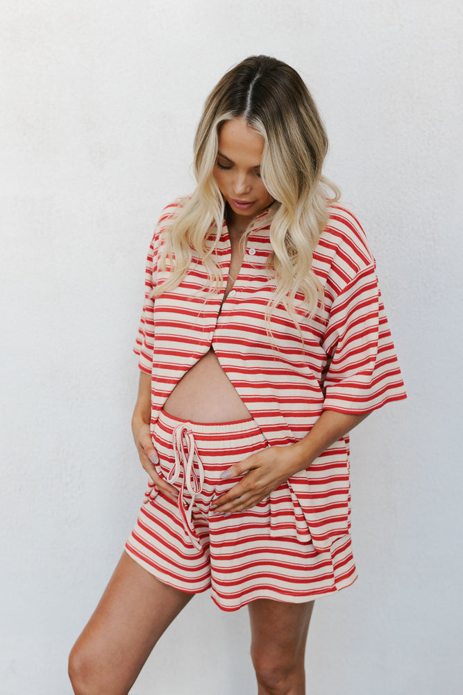 Madeline Set Red Stripe