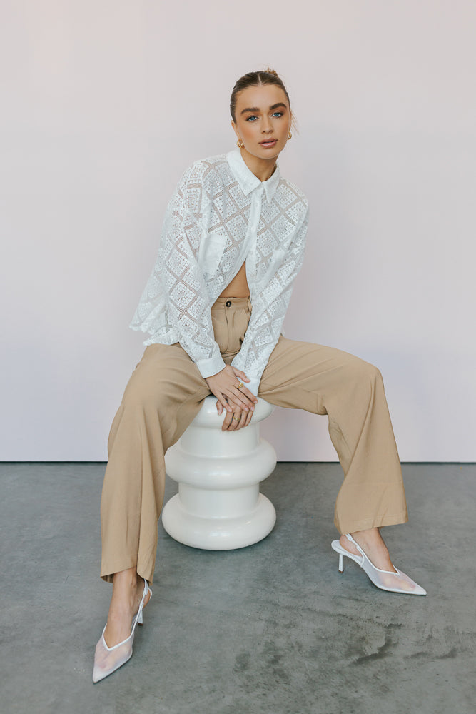 Westwood Shirt - Creamy White Lace