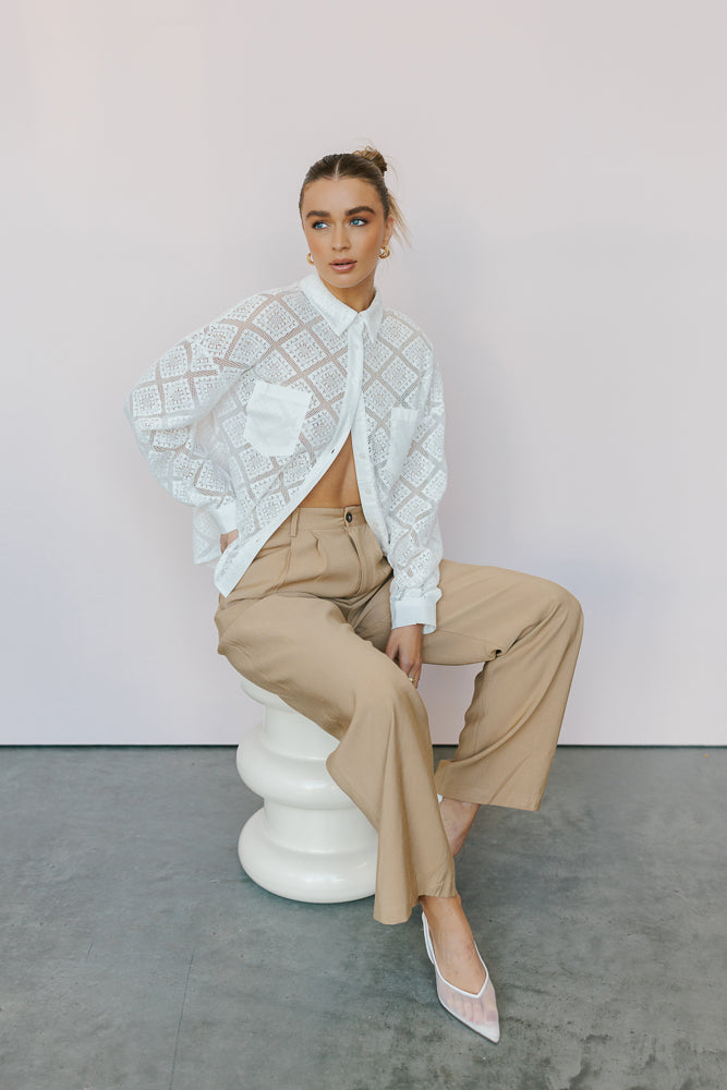 Westwood Shirt - Creamy White Lace