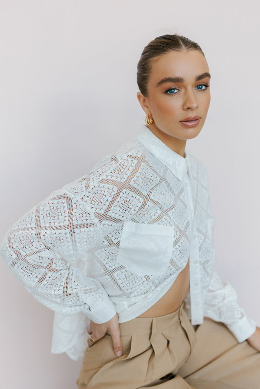 Westwood Shirt - Creamy White Lace