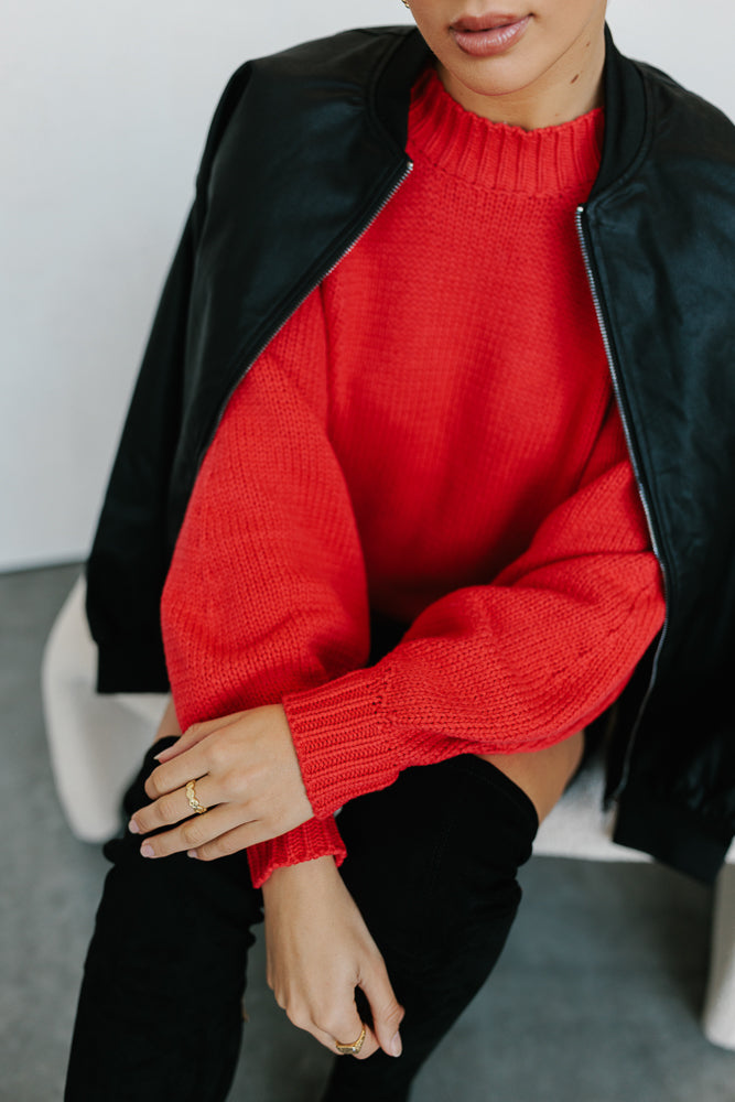 Matteo Knit Jumper - Red