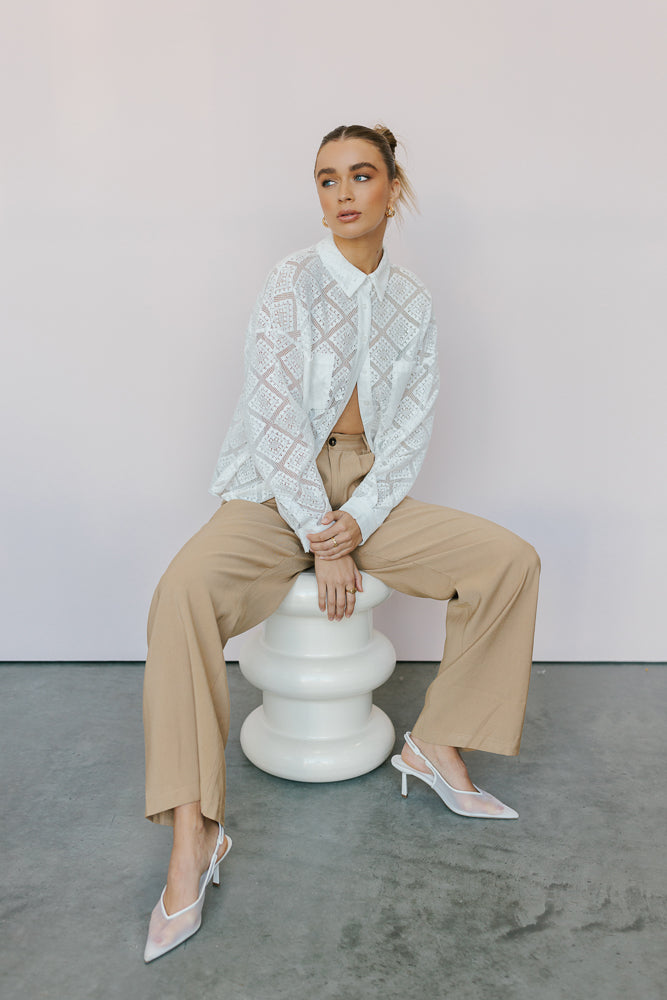 Westwood Shirt - Creamy White Lace