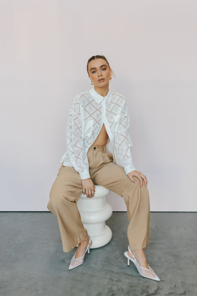 Westwood Shirt - Creamy White Lace