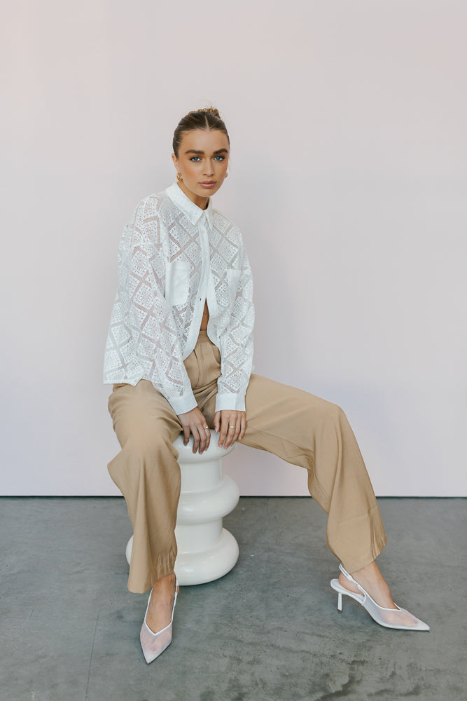 Westwood Shirt - Creamy White Lace