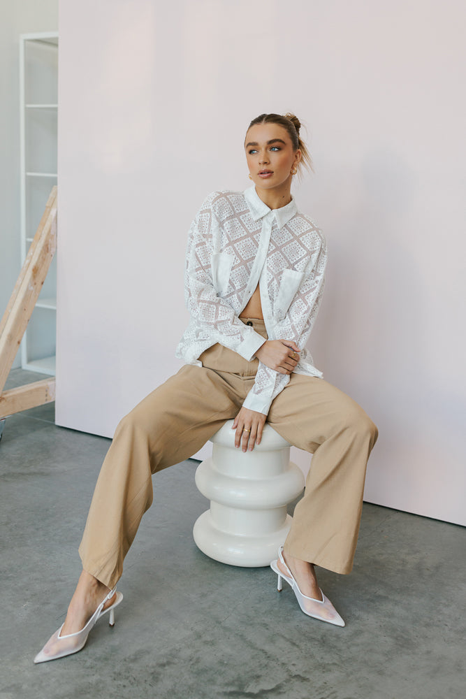Westwood Shirt - Creamy White Lace