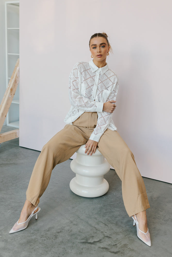 Westwood Shirt - Creamy White Lace