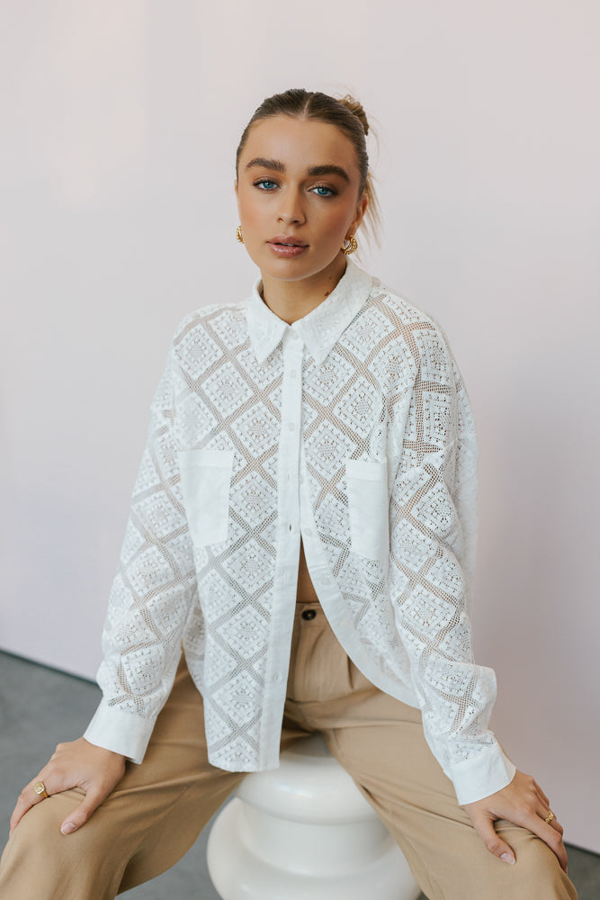 Westwood Shirt - Creamy White Lace