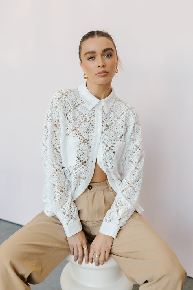 Westwood Shirt - Creamy White Lace