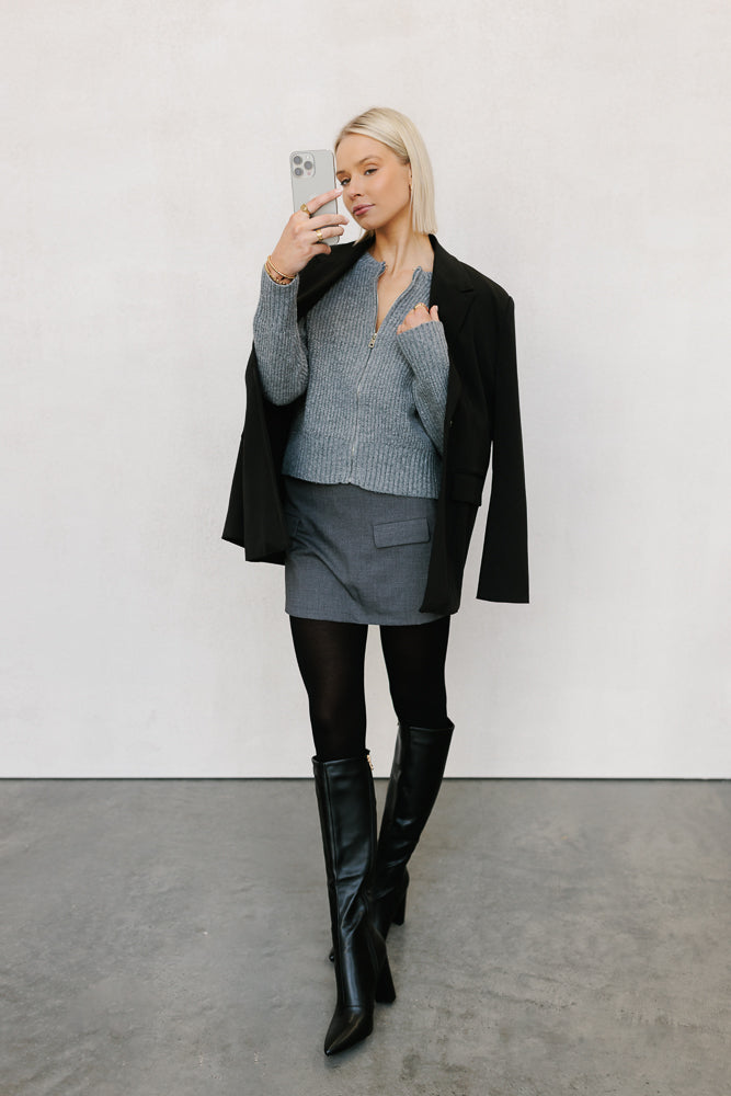 Patty Knit Charcoal Marle