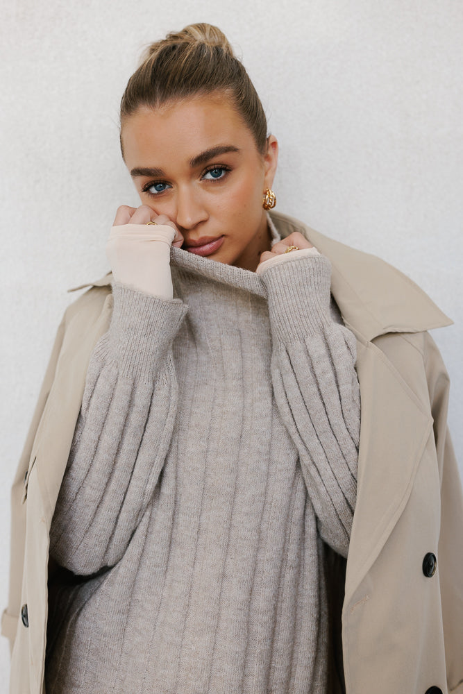 Remi Knit Beige Marle
